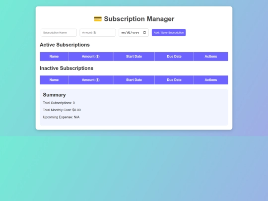 index screenshot