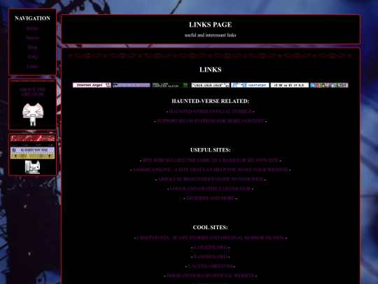 links screenshot