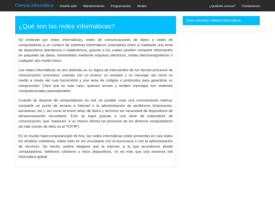 Blog/redes screenshot