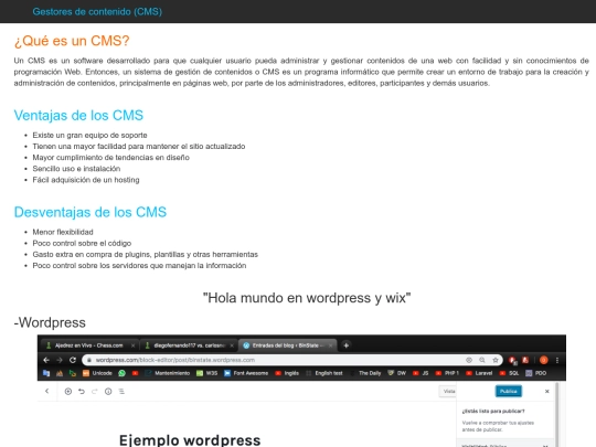 CMS screenshot