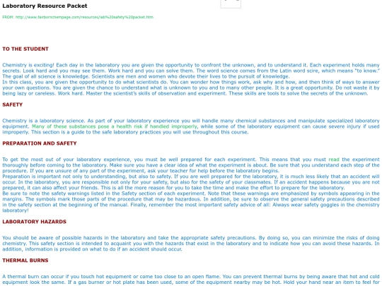 ccs/Laboratory Resource Packet 2017 screenshot