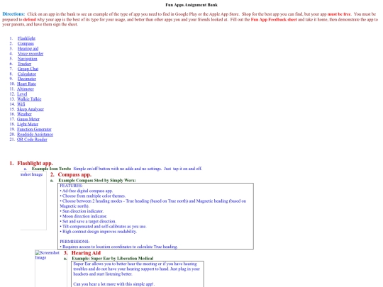 docs/funapps screenshot