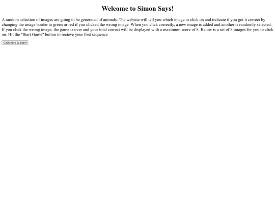 SimonSays/TestPages/Test3 screenshot