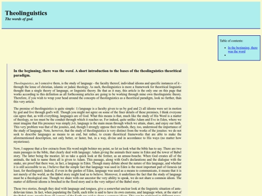 theolinguistics screenshot