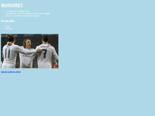 opisnogometa screenshot