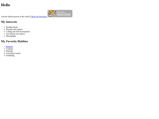 index screenshot