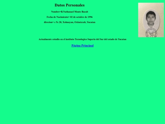 curriculum/Datos screenshot