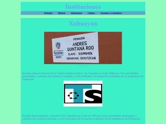 xohuayan/pagin/intituciones screenshot