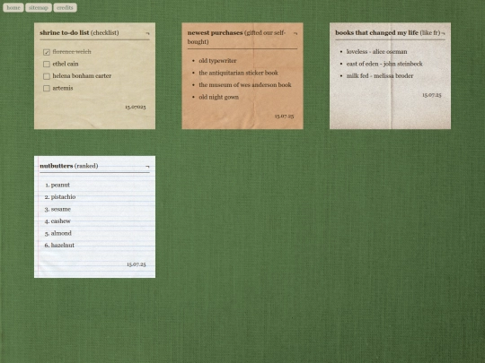 lists screenshot
