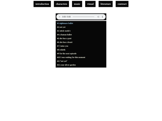 musicpage screenshot