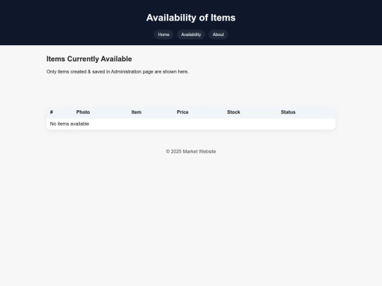 Market/public/availability screenshot