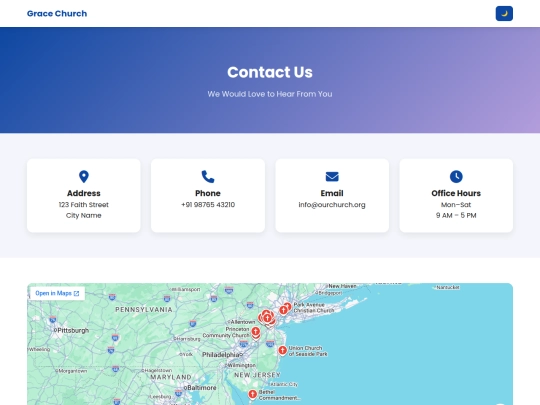 chruchmobile/contact screenshot