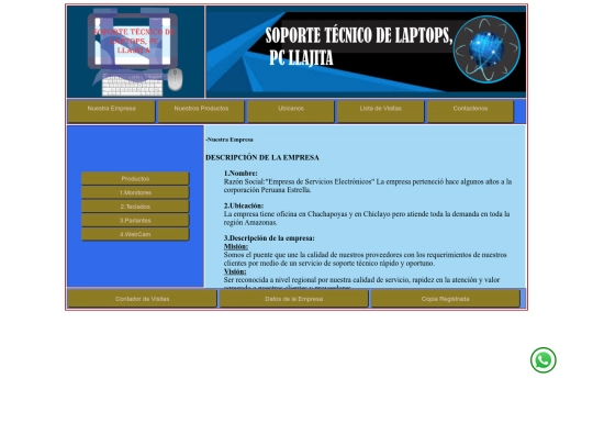 tabla/paginas/empresa screenshot