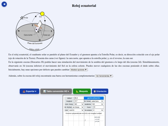 Movil/reloj_ecuatorial screenshot
