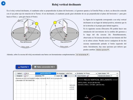 Ordenador/reloj_vertical_declinante screenshot