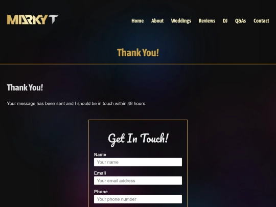 thank-you screenshot