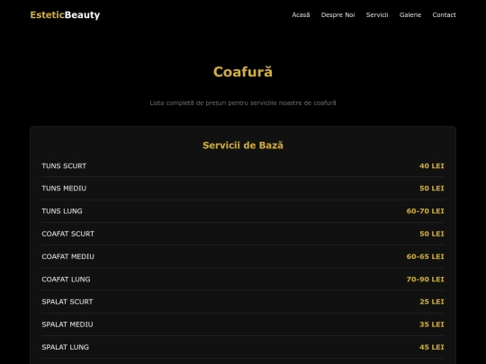 coafura screenshot