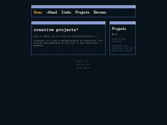 projects screenshot