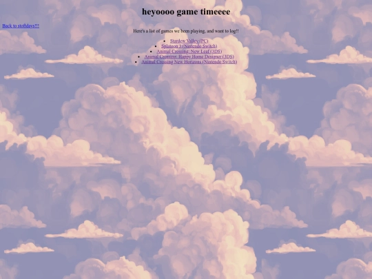 gamelogs/gamejournals screenshot