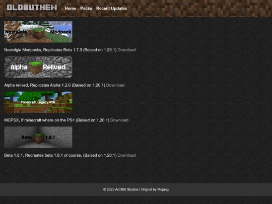 packs screenshot