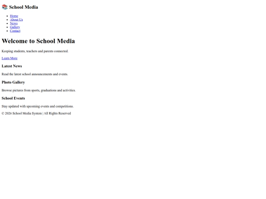 School Media System screenshot