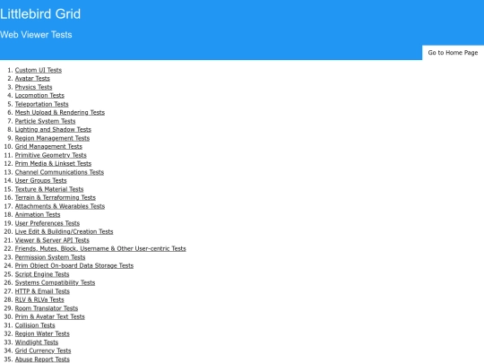 test screenshot