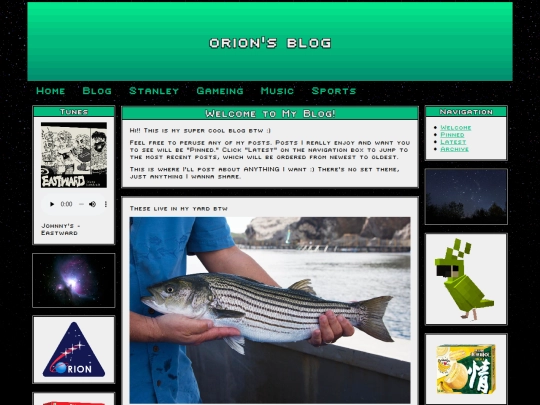blog screenshot