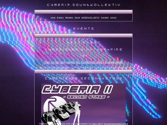 events screenshot