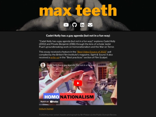 works/cadetkelly screenshot