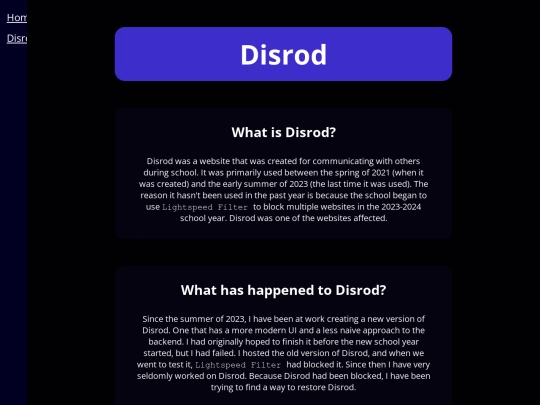 disrod screenshot