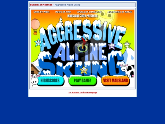 dukem/games/aggressivealpineskiing screenshot