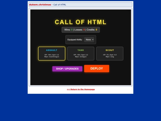 dukem/games/callofhtml screenshot