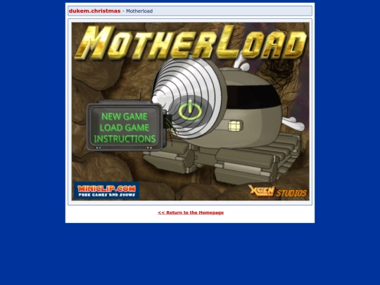 dukem/games/motherload screenshot