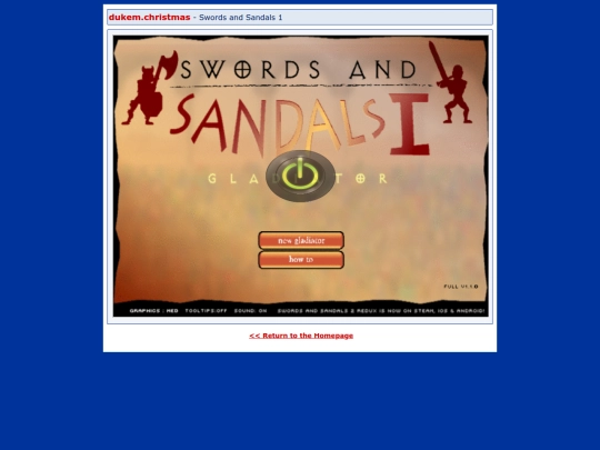dukem/games/swordsandsandals1 screenshot