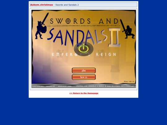 dukem/games/swordsandsandals2 screenshot