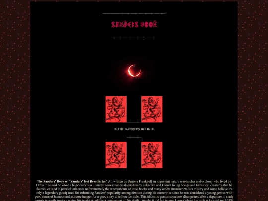 Sandersbookpage screenshot