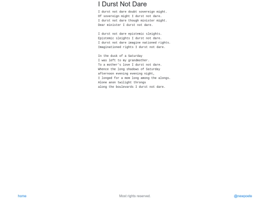 poems/durst screenshot