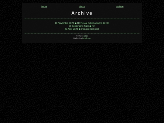 archive screenshot