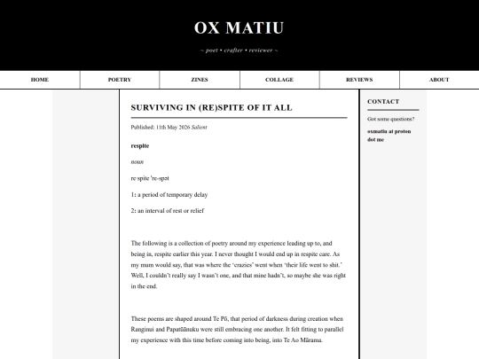 blog/poetry/respitepoetry screenshot