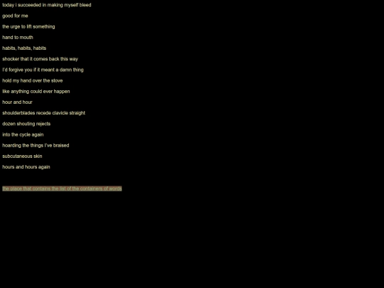 writings/today screenshot