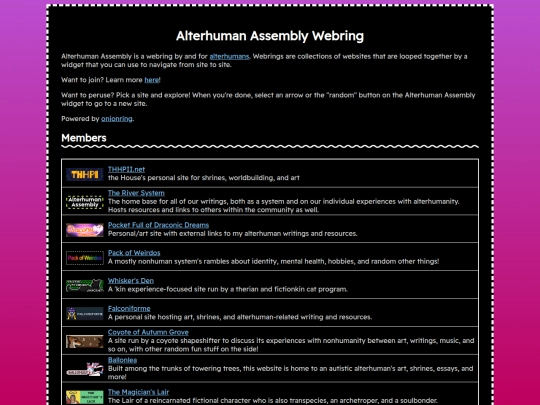 website/alterhuman-assembly screenshot