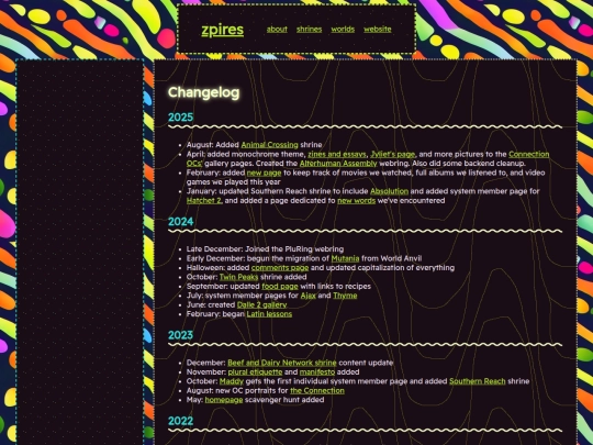 website/changelog screenshot