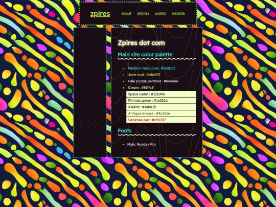 website/zpires screenshot