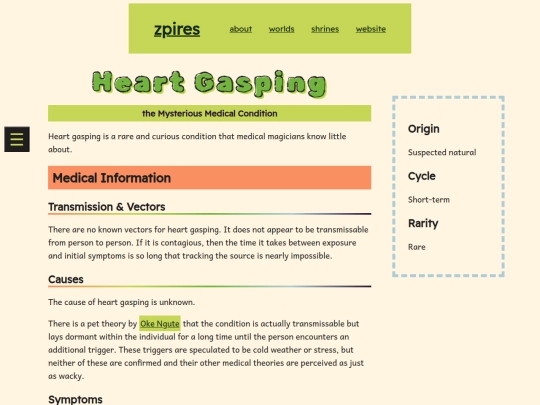 worlds/universes/mutania/encyclopedia/science-medicine/conditions/heart-gasping screenshot