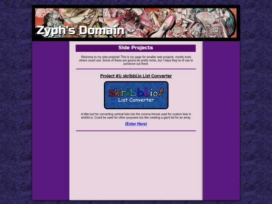 personal/side-projects screenshot