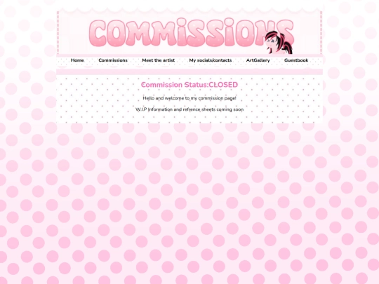 Commissions screenshot