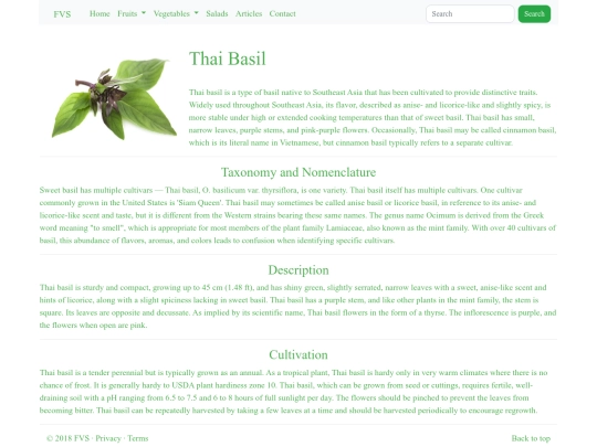thaibasil screenshot