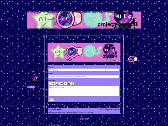 guestbook screenshot