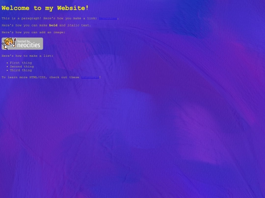 info screenshot