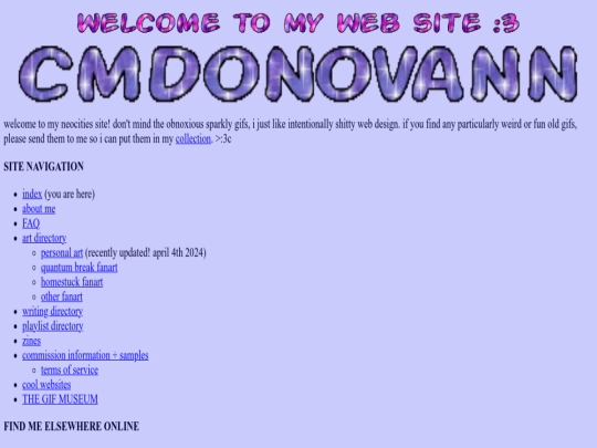 index screenshot